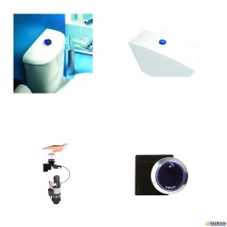 Mecanismo de cisterna WC Tronic 2 sin contacto de WIRQUIN